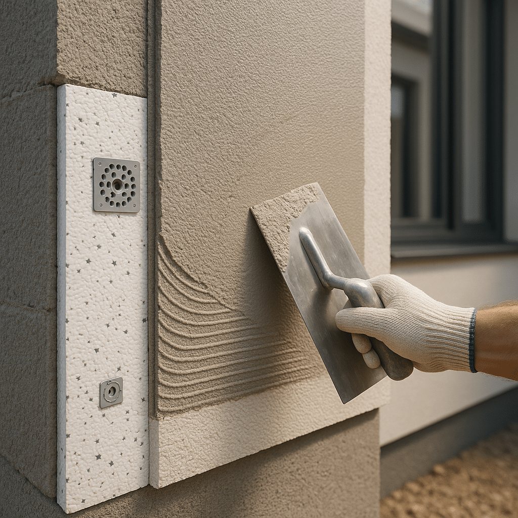 isolation extérieure enduit - illustration